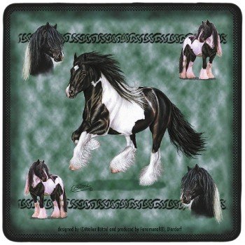 Untersetzer 2er Set - Pferdemotiv Tinker - 23506 Gr. ca. 10 x 10 cm von Fan-O-Menal