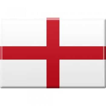 MAGNETBUTTON mit Motiv England NEU Gr. ca. 8cm x 5,5cm (38940) Länderwappen Flagge - Kühlschrank-Magnet Magnetschild Magnet von Fan-Omenal