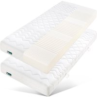 fan Komfortschaummatratze "ProVita Flex 21 S ECO, Matratze in 90x200 cm, 140x200", 21 cm hoch, Raumgewicht: 30 kg/m³, (2 St., 1 oder 2-tlg.), Matratze in 3 Härtegraden und diversen Größen erhältlich von Fan
