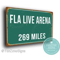 Fla Live Arena Abstand Schild, Miles Schilder, Personalisierte Haus Der Florida Panthers, Eishockey Geschenk, Panthers von FanZoneSigns