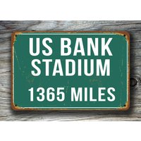 Us Bank Statement Schild Minnesota Vikings Fan Geschenk von FanZoneSigns
