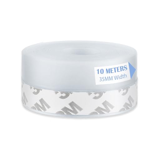 Fanchu Tür Dichtungsband Selbstklebend, 10 Meter Multifunktions Transparent Türdichtung Selbstklebend, Staubschutz, Winddicht, Zugluftstopper Schalldicht, 35mm von Fanchu
