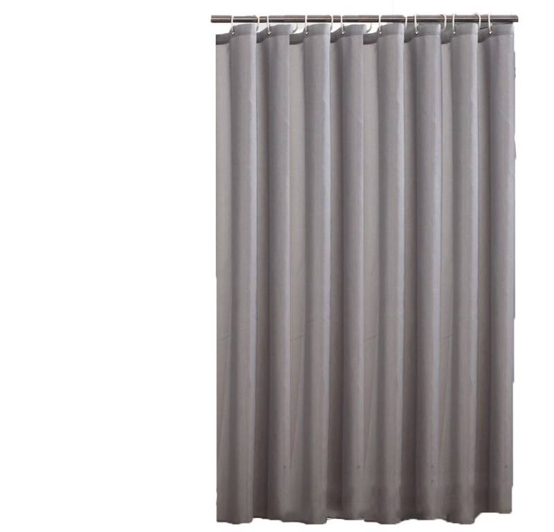 Fanci Home Duschvorhang Textil Anti-Schimmel wasserdicht Schimmelresistent (Wasserabweisend Anti-Bakteriell), Waschbar 100% Polyester inklusive Ringe Duschvorhanghaken von Fanci Home