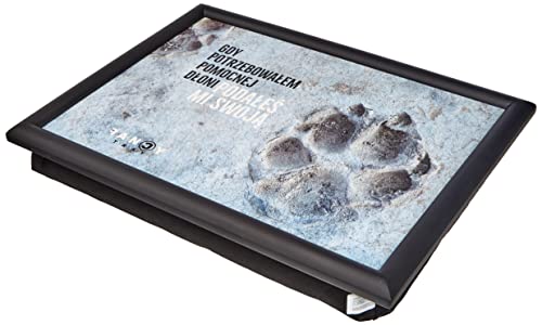 Fancy Tray Premium Laptop-Schreibtisch, gepolstertes Tablett für ergonomisch geformte Knietablett, Lebensmittel, Mehrzwecktisch, 43 x 33 x 1,5 cm, hochwertige Materialien, Holz von Fancy Tray