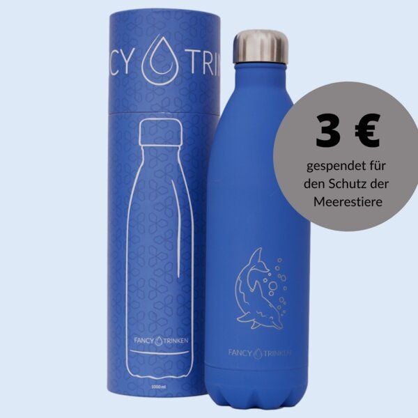 Fancy Trinken Isolierflasche 1 Liter, Trinkflasche aus Edelstahl von Fancy Trinken