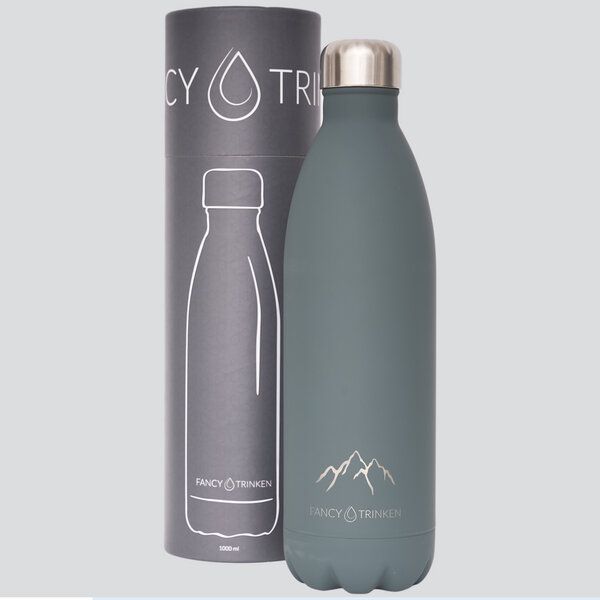 Fancy Trinken Isolierflasche 1 Liter, Trinkflasche aus Edelstahl von Fancy Trinken