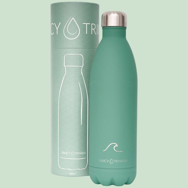 Fancy Trinken Isolierflasche 1 Liter, Trinkflasche aus Edelstahl von Fancy Trinken