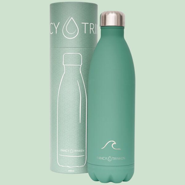 Fancy Trinken Isolierflasche 1 Liter, Trinkflasche aus Edelstahl von Fancy Trinken
