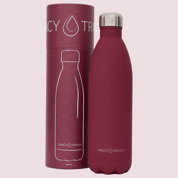Fancy Trinken Isolierflasche 1 Liter, Trinkflasche aus Edelstahl von Fancy Trinken