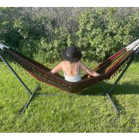 Rasta Hippie Reise Fransen Hängematte Für Ständer Oder Bäume | Terrasse Deck Zubehör Home Geschenke Housewarming Geschenk von FancyAlpacaBoutique