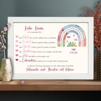 Geldgeschenk Zur Firmung Für Mädchen | Firmgeschenk Personalisiert Firmungsgeschenk Vom Firmpaten Andenken Geschenkset Regenbogen von FancyCraftHacks