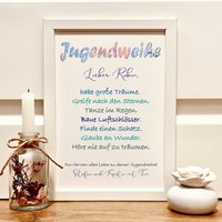 Personalisiertes Geschenk Zur Jugendweihe | Bilderrahmen Mit Namen Andenken & Geldverpackung Für Jungen Geld Im Bild Geldgeschenk von FancyCraftHacks