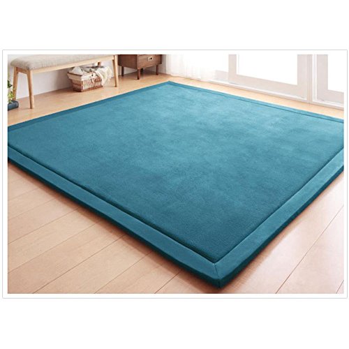 Fancytan Teppich Für Kinderzimmer, Krabbelmatte, Kinder Spielmatte Weich Teppiche Tatami for Schlafzimmer, Wohnzimmer, Klassenzimmer, Blau, 120 x 200 cm von Fancytan