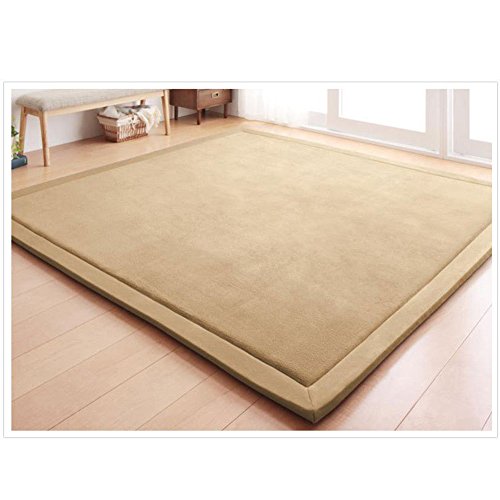 Fancytan Teppich Für Kinderzimmer, Krabbelmatte, Kinder Spielmatte Weich Teppiche Tatami for Schlafzimmer, Wohnzimmer, Klassenzimmer, Braun, 200 x 300 cm von Fancytan