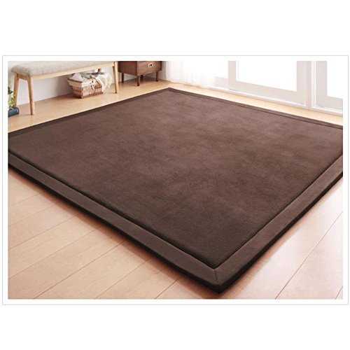 Fancytan Teppich Für Kinderzimmer, Krabbelmatte, Kinder Spielmatte Weich Teppiche Tatami for Schlafzimmer, Wohnzimmer, Klassenzimmer, Coffee, 200 x 280 cm von Fancytan