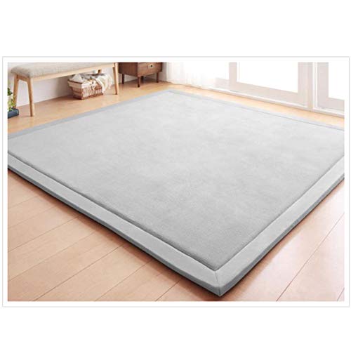 Fancytan Teppich Für Kinderzimmer, Krabbelmatte, Kinder Spielmatte Weich Teppiche Tatami for Schlafzimmer, Wohnzimmer, Klassenzimmer, Grau, 200 x 300 cm von Fancytan