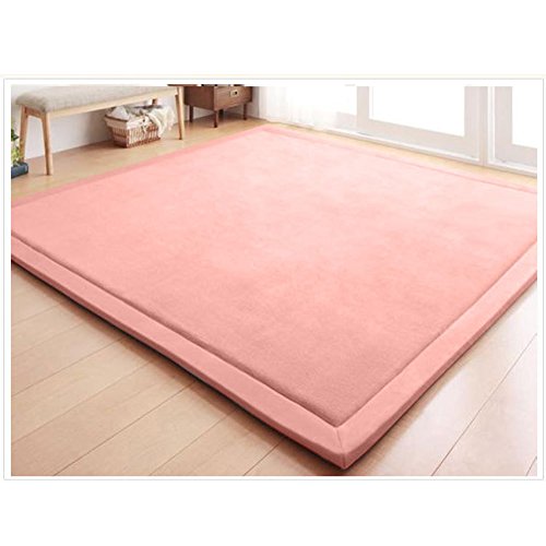 Fancytan Teppich Für Kinderzimmer, Krabbelmatte, Kinder Spielmatte Weich Teppiche Tatami for Schlafzimmer, Wohnzimmer, Klassenzimmer, Rosa, 200 x 280cm von Fancytan