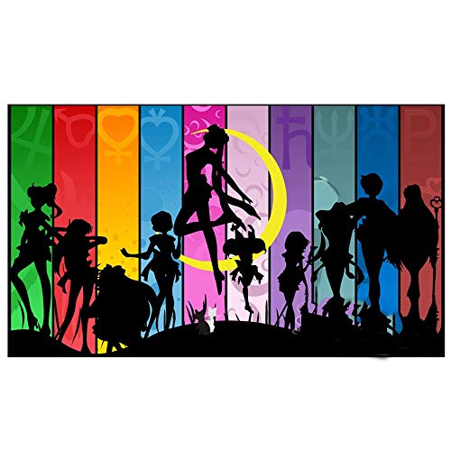 Diamant Malerei 5D DIY Diamond Painting Große Größe Vollbohrer Set Großes Sailor Moon Hobby Kristall Harz Strass Stickerei Kreuzstich 5D Kunst für Schlafzimmer Wand Arts Decor,Runder Bohrer,30x60cm von Fandela
