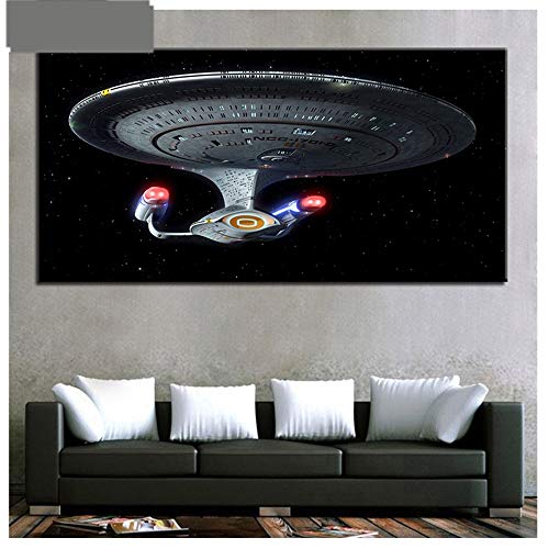 Diamant Malerei 5D DIY Diamond Painting Große Größe Vollbohrer Set Star Trek Kristall Harz Strass Stickerei Kreuzstich 5D Kunst für Schlafzimmer Wohnzimmer Wand Arts Decor,Vierkant Bohrer,60x120cm von Fandela