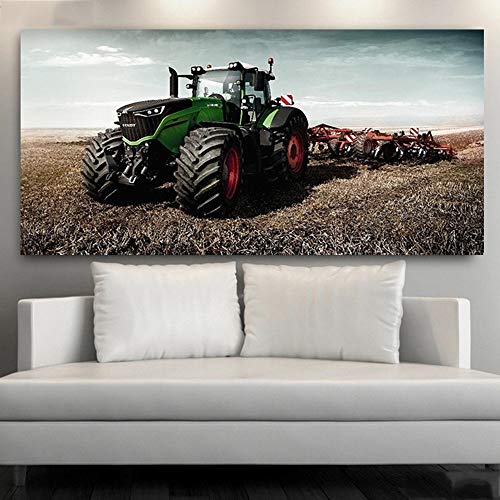 Diamant Malerei 5D DIY Diamond Painting Große Größe Vollbohrer Set Traktor Kristall Harz Strass Stickerei Kreuzstich 5D Kunst für Schlafzimmer Wohnzimmer Wand Arts Decor,Runder Bohrer,30x60cm von Fandela