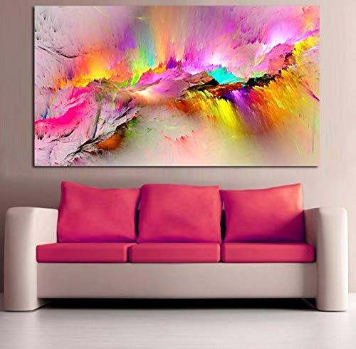 Diamant Malerei 5D DIY Diamond Painting Große Größe Vollbohrer Set abstrakte bunte Wolken Kristall Harz Strass Stickerei Kreuzstich 5D Kunst für Schlafzimmer Wand Arts Decor,Vierkant Bohrer,50x100cm von Fandela