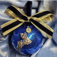 Übernatürliche Fandom Inspiriert Glas Weihnachten Ornament Kugel Ball - Castiel Der Engel Übernatürliche Fandom Inspiriert Glas Weihnachten Ornament Kugel Ball - Castiel Der Engel von FandomFandangles