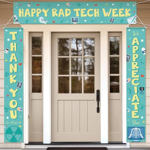Fanfanwin 3 Stück Happy Rad Tech Week Banner Rad Tech Wertschätzung Geschenke Dankeschön Radiologic Technology Week Party Supplies We Appreciate Backdrop Thanks All You Do Dekorationen für Arzt Fanfanwin 3 Stück Happy Rad Tech Week Banner Rad Tech Wertschätzung Geschenke Dankeschön Radiologic Technology Week Party Supplies We Appreciate Backdrop Thanks All You Do Dekorationen für Arzt von Fanfanwin