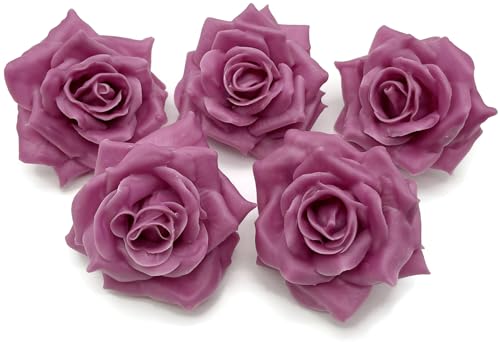 Fangblatt - Wachsrose - künstliche Rose in rosa aus Wachs - für Gestecke, Tischdekoration, Grabschmuck - Durchmesser ca. 10 cm (5) von Fangblatt