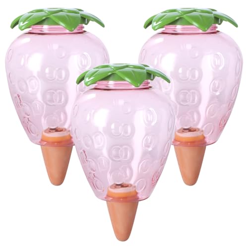 3 Pcs Wasserspender Pflanzen 500ml, Bewässerungskugeln Transparent Große, Automatische PVC Bewässerung Zimmerpflanzen, Selbstbewässerung Gießkugeln für Blumen Topfpflanzen Gartenpflanze (B) von Fangehong