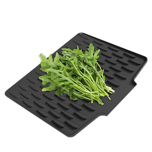 Fangfhai Abtropfmatte für die Küche, Abtropfmatte, faltbar, rutschfest, Silikon, Abtropfmatte für Spüle, Kochen, Wohnung, Theke, Esszimmer, Zuhause von Fangfhai