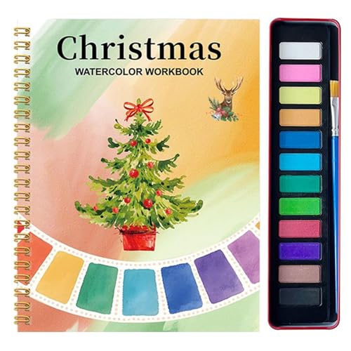 Fangfhai Aquarell-Arbeitsbuch, Aquarell-Malbuch mit 12 Farben für Erwachsene, Zeichenzubehör, Malzubehör, Malen, Anfänger, Teenager, Zuhause, Lernen, Reisen, Schule, Kunstunterricht Fangfhai Aquarell-Arbeitsbuch, Aquarell-Malbuch mit 12 Farben für Erwachsene, Zeichenzubehör, Malzubehör, Malen, Anfänger, Teenager, Zuhause, Lernen, Reisen, Schule, Kunstunterricht von Fangfhai