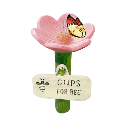 Fangfhai Bienenbewässerung | Blumenförmige Bienenfutterstation Trinkbecher | hygienische, bunte durstige Bestäuber für Garten, Rasen, Terrasse, Bauernhof, Weg Fangfhai Bienenbewässerung | Blumenförmige Bienenfutterstation Trinkbecher | hygienische, bunte durstige Bestäuber für Garten, Rasen, Terrasse, Bauernhof, Weg von Fangfhai