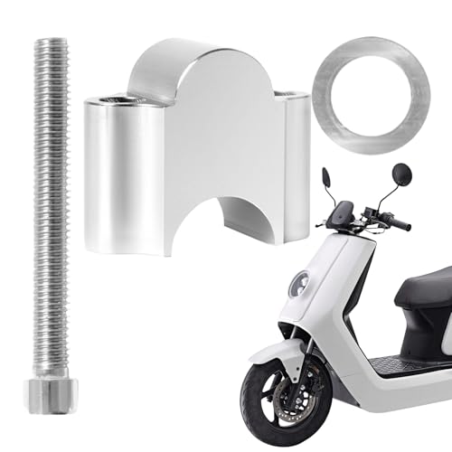 Fangfhai Grifferhöhungen, 2,2 cm Lenkererhöhungen – Klemmadapter, Hebehalterung, verstellbar, für Roller, Fahrrad, Straße, Geländefahrzeug, Mountainbike Fangfhai Grifferhöhungen, 2,2 cm Lenkererhöhungen – Klemmadapter, Hebehalterung, verstellbar, für Roller, Fahrrad, Straße, Geländefahrzeug, Mountainbike von Fangfhai