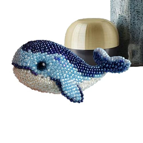 Fangfhai Perlenstickerei-Set für Anfänger – 3D-Meerestier-Perlenstickerei-Set für Anfänger und Erwachsene, Handarbeit, Perlenstickerei, Kunst-Bastelbedarf für Kinder, Frauen, Mutter, Familie, Kinder von Fangfhai