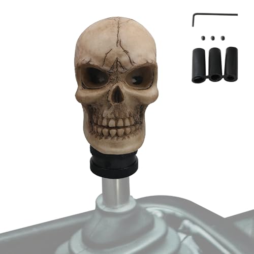 Fangfhai Totenkopf-Schaltknauf Für Auto,Manueller Getriebeschaltgriff Mit Schädeldesign | Universell Kompatibel Kunstharz Schalthebel Zubehör für Limousine Van Fangfhai Totenkopf-Schaltknauf Für Auto,Manueller Getriebeschaltgriff Mit Schädeldesign | Universell Kompatibel Kunstharz Schalthebel Zubehör für Limousine Van von Fangfhai