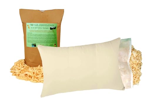 Fangomed Premium Zirbenkissen-Schlafkissen, im Herstellerset; (60 x 40 cm/beige, 2-teiliges Set) von Fangomed