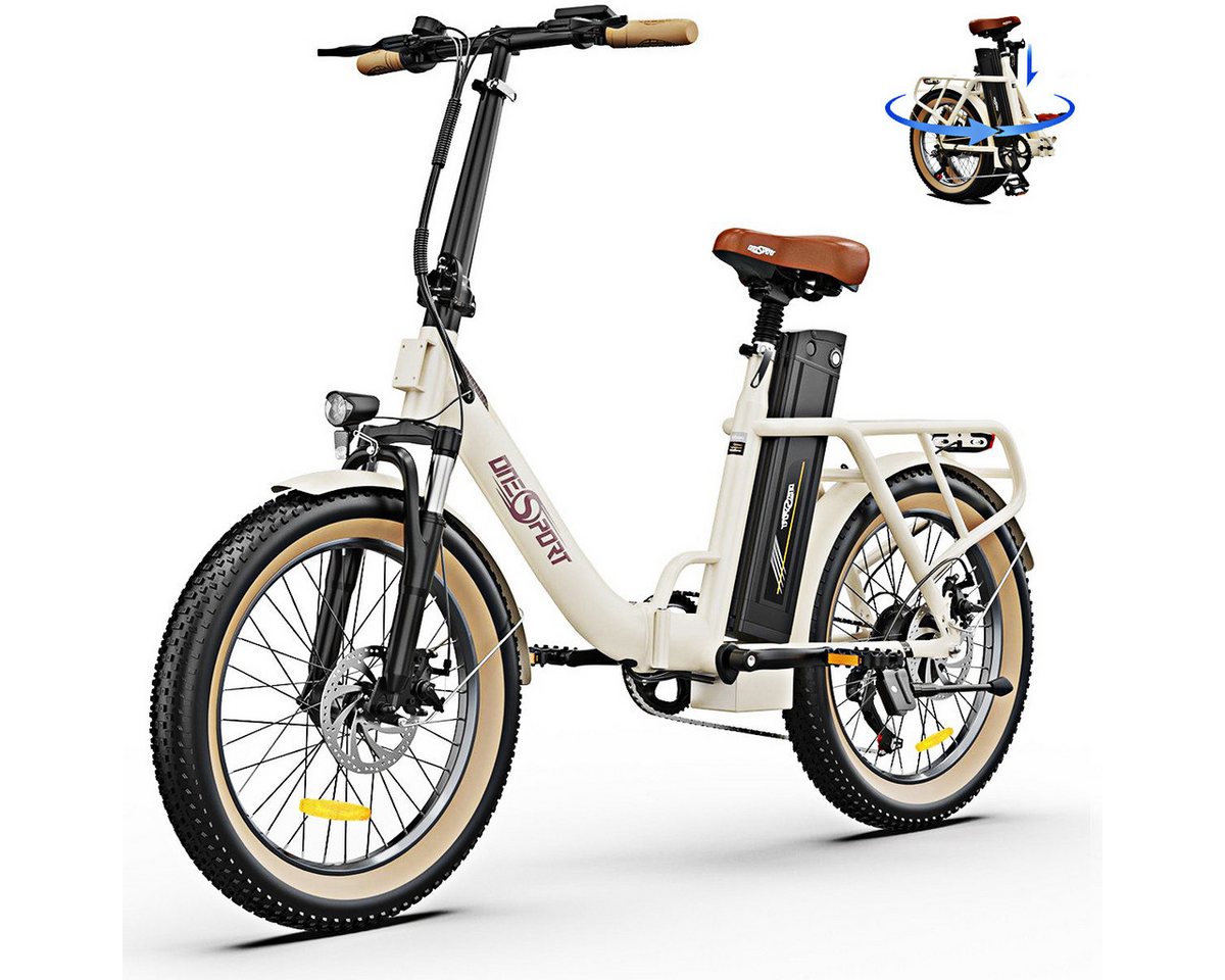 Fangqi E-Bike 20Zoll Klappelektrofahrrad,E-BIKE,MBT,48V/17AH Akku, SHIMANO 7Gang, Kettenschaltung, 250W Heckmotor, 816 Wh Nabendynamo, (E-Bike, geeignet für 160-200cm, mit Gepäcträger, Scheinwerfer, Schutzbleche, 3-Gang-Multifunktions-LCD-Display mit Bluetooth, Intelligente Elektrofahrzeuge für Männer und Frauen, Reichweite 100 km), Zusammenklappbar,geringer Energieverbrauch, leicht und flexibel,unisex von Fangqi