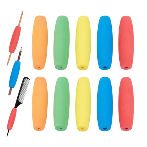 Fangssiy Foam Grip Tubing - 10 Stücke Besteckschutz Polsterung Griff - Rutschfeste Weiche Greifhilfe Für Senioren Handarbeiten Zahnbürste Besteck von Fangssiy
