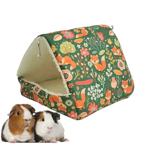 Fangssiy Hasenbett,Kleines Hamsterbett | Hamsternest | Waschbares Winterschlafhaus, multifunktionales Hamsterzubehör für Hasen von Fangssiy