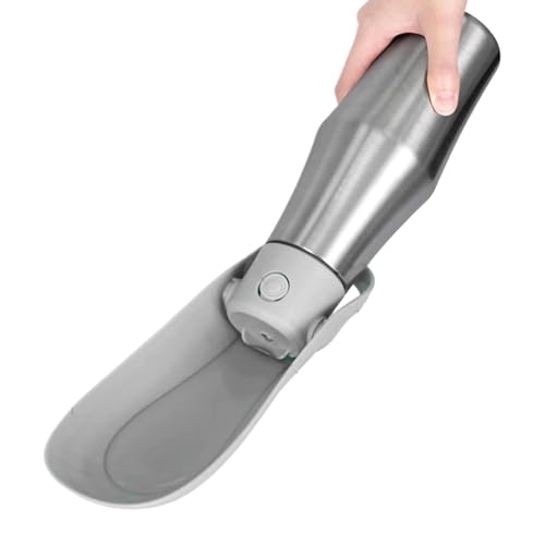 Fangssiy Hundewasserflasche Für Spaziergänge,Tragbarer Trinknapf Mit Futterbehälter - 750ml Edelstahl Robuster Tragbarer Behälter Mit Napf Für Wanderungen Camping Reisen Katzen Fangssiy Hundewasserflasche Für Spaziergänge,Tragbarer Trinknapf Mit Futterbehälter - 750ml Edelstahl Robuster Tragbarer Behälter Mit Napf Für Wanderungen Camping Reisen Katzen von Fangssiy
