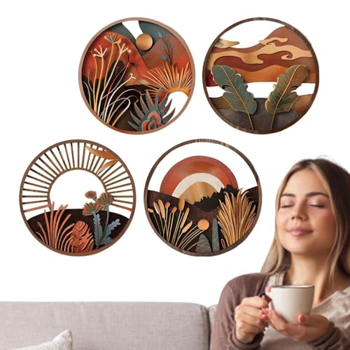 Fangssiy Wanddekoration Boho - 4 Stücke Holz Geometrische Deko,Ästhetischer Bohemian Wandschmuck Für Kinderzimmer Badezimmer Studentenwohnheim Esszimmer Diele Wohnung Wohnung Fangssiy Wanddekoration Boho - 4 Stücke Holz Geometrische Deko,Ästhetischer Bohemian Wandschmuck Für Kinderzimmer Badezimmer Studentenwohnheim Esszimmer Diele Wohnung Wohnung von Fangssiy