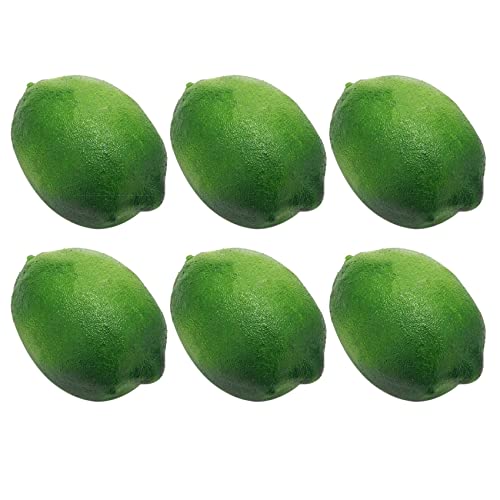 Fangxuee 6 X Realistisch Lebensechte Künstliche Kunststoff Limette Zitrone Obst Essen Gefälschte Home Decor von Fangxuee