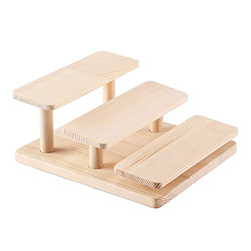 Fangxuee Bildschirm Riser 3 Schichten GläSer Bildschirm StäNder Schmuck Halter StäNder Organisator Tablett für Kabinett Desktop von Fangxuee