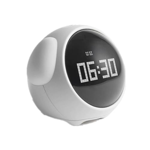 Fangxuee LED-Digital- Raum- Multifunktionaler Sprachgesteuerter Licht- Sie Können 5 Arten Von Alarmglocken Wählen. die Anzeige Zeigt die Stunde An. Gletscherweiß von Fangxuee