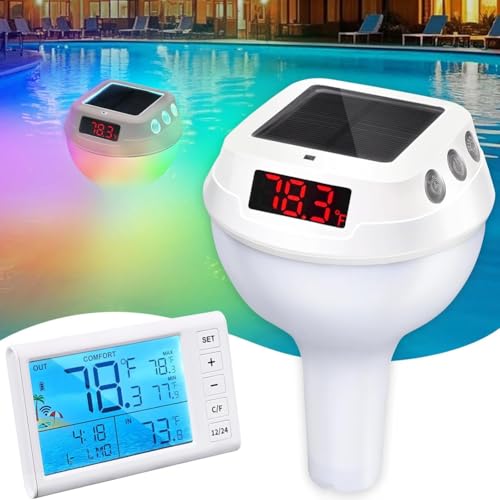 Fangxuee Poolthermometer Schwimmendes Pool-Thermometer Schwimmendes Digitales Pool-Thermometer von Fangxuee