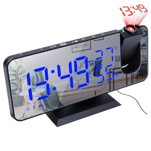 Fangxuee Temperatur- und Luftfeuchtigkeit Multifunktions-LED-Spiegeluhr Elektronische Digitale Uhr B Fangxuee Temperatur- und Luftfeuchtigkeit Multifunktions-LED-Spiegeluhr Elektronische Digitale Uhr B von Fangxuee