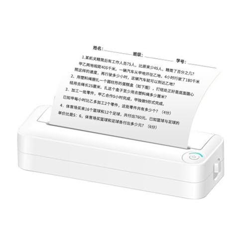 Fangxuee X8 A4 Tragbarer Smart -Drucker Bluetooth WiFi Version Thermalempfindlich Kleiner Haushaltstinte Kostenloses Mobiltelefon Angeschlossen von Fangxuee