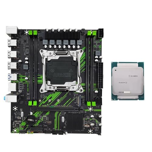 Fangxuee X99 PR9 Hauptplatine LGA 2011-3 Set-Kit Unterstützt 4X DDR4 RAM M.2/NVME M.2 mit E5 2666v3 CPU Prozessor -Interface 3.0 von Fangxuee
