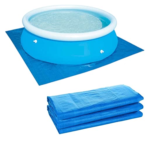 250x250cm quadratische Mehrzweck-Pool-Bodentücher für oberirdische Schwimmbäder,Faltbare,wasserdichte,staubdichte Pool-Bodenmatte,Pool-Schutz von Fanlulu
