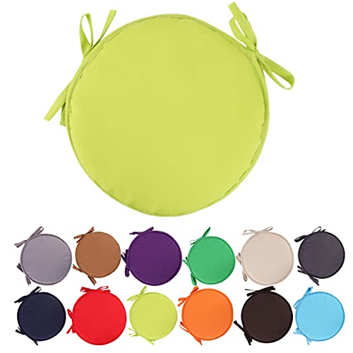 Bunte Indoor/Outdoor Stuhlauflagen Runde Sitzkissen Garten Patio Heimkissen - Durchmesser 30cm/11,2 Zoll,Terrassenmöbel Kissenbezug,Runder Sitz Gartenauflagen von Fanlulu